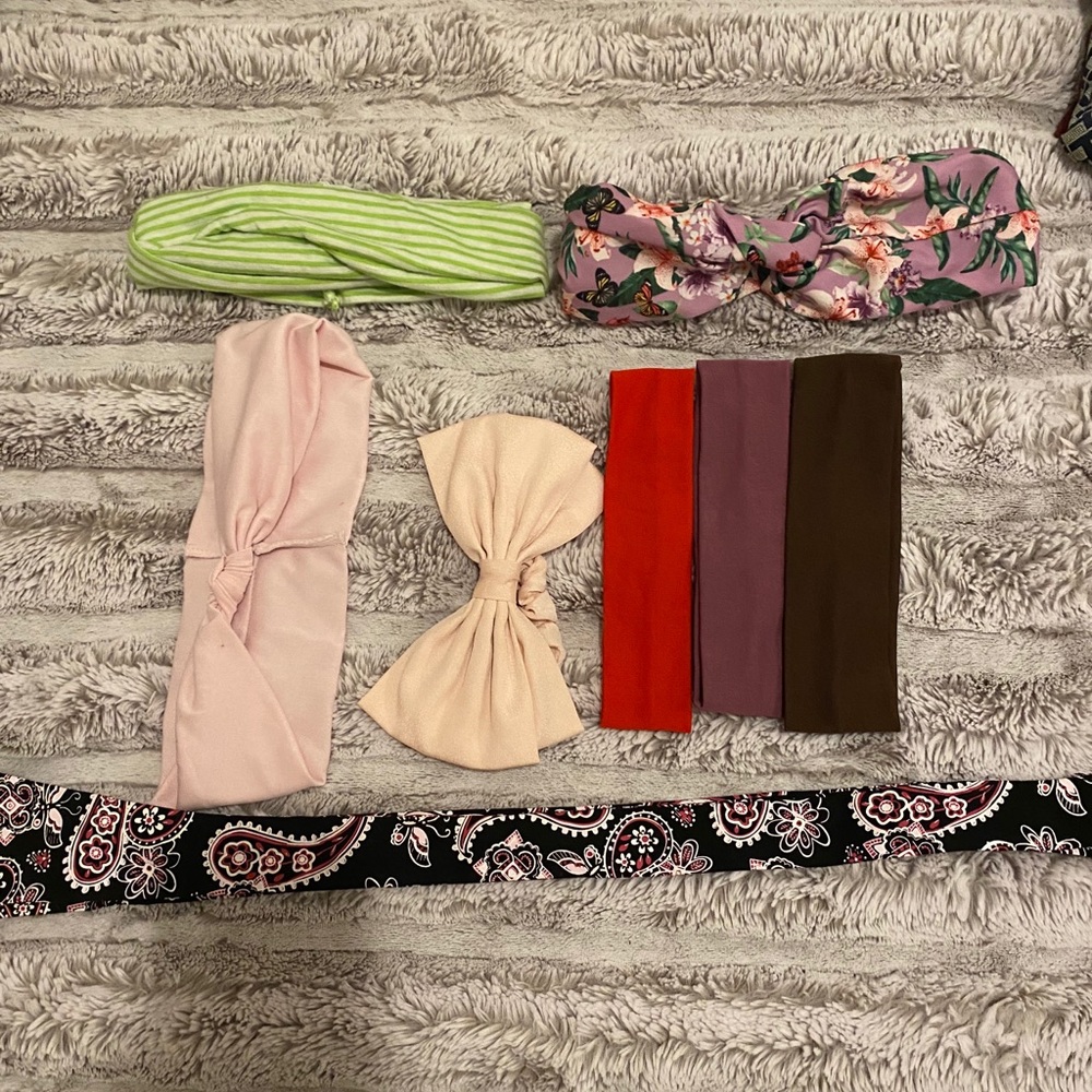 8 hair wraps/head bangs